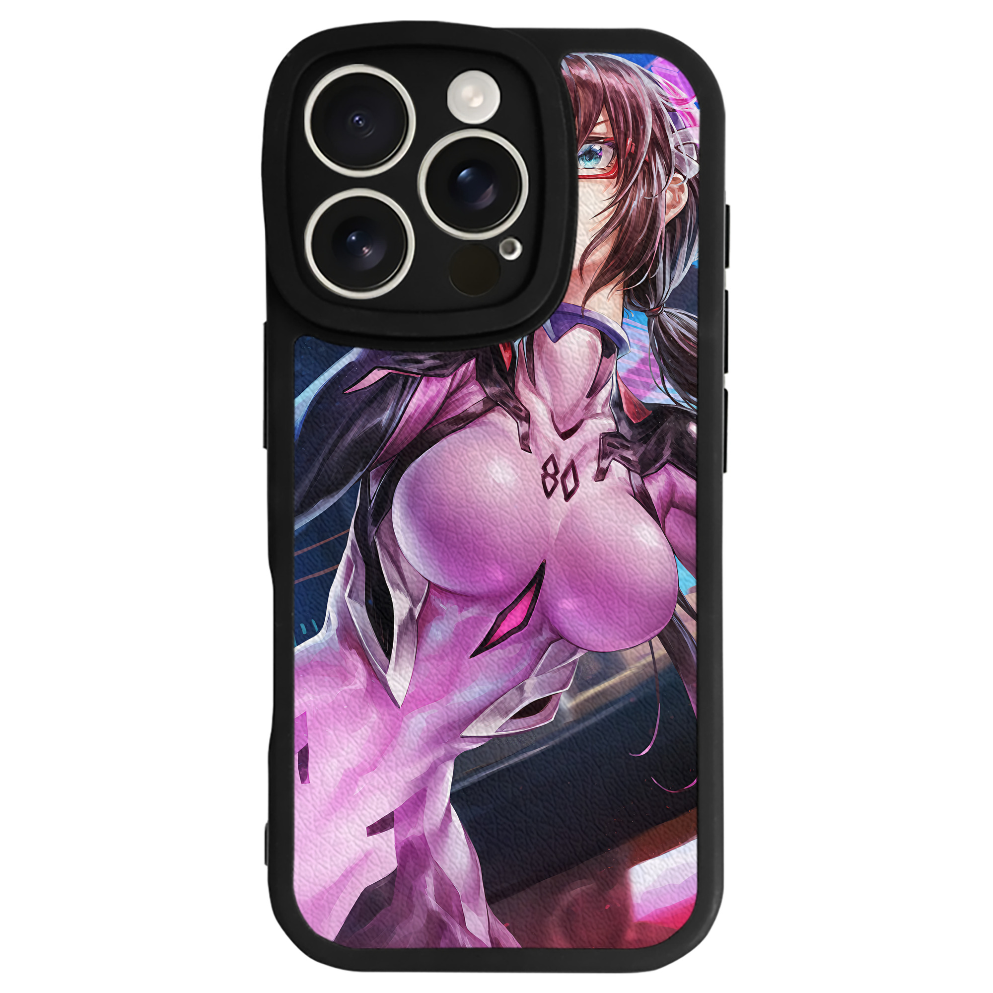 （画像用） EVA 新世紀エヴァンゲリオン 【iPhone 16シリーズ対応】シリコンスマホケース（レザー調） 材質：シリコン